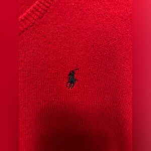 Polo Ralph Lauren- Men’s Wool Red Sweater- Size Small